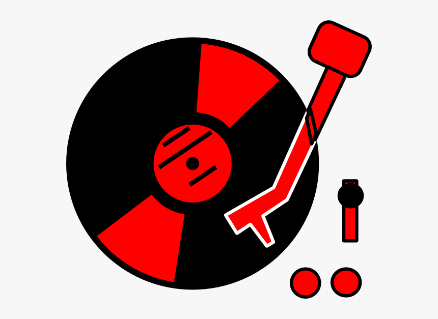 Turntable Red Clip Art At Clker - Turntable Clip Art, HD Png Download