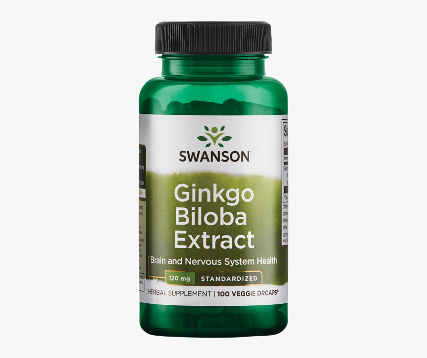 Swanson Standardized Ginkgo Biloba Extract Vegetable - Swanson Bamboo Extract, HD Png Download