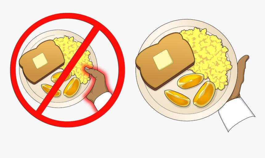 Dish Clipart Plate Glass - Red Circle Cross Png, Transparent Png