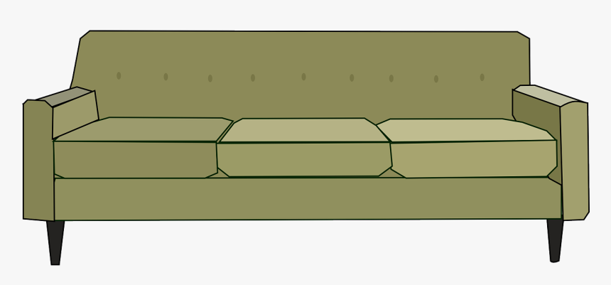 Clipart Green Sofa, HD Png Download