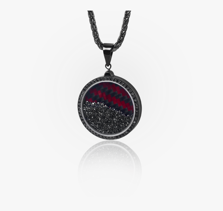 Red Carbon Fiber Cross Pendant - Locket, HD Png Download