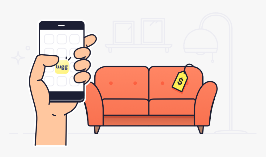 Hand With Couch - Studio Couch, HD Png Download