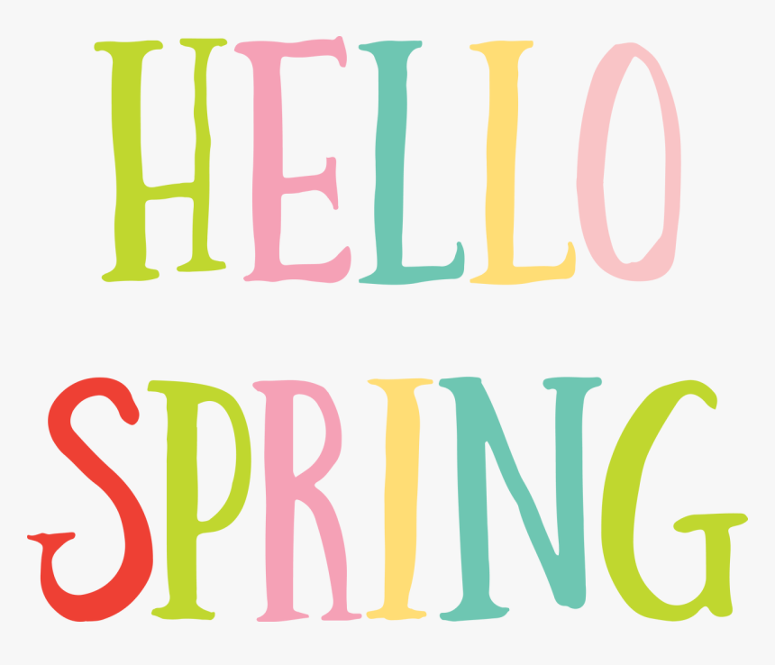 Hello Spring Svg Cut File - Hello Spring Transparent, HD Png Download