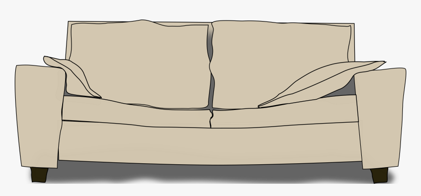 Transparent Couch Clipart - Couch Clip Art, HD Png Download