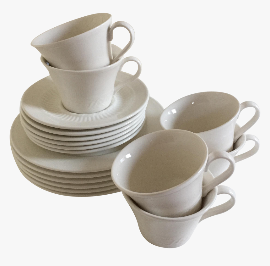 Clip Art Red And Black Dishes Set - Cup, HD Png Download