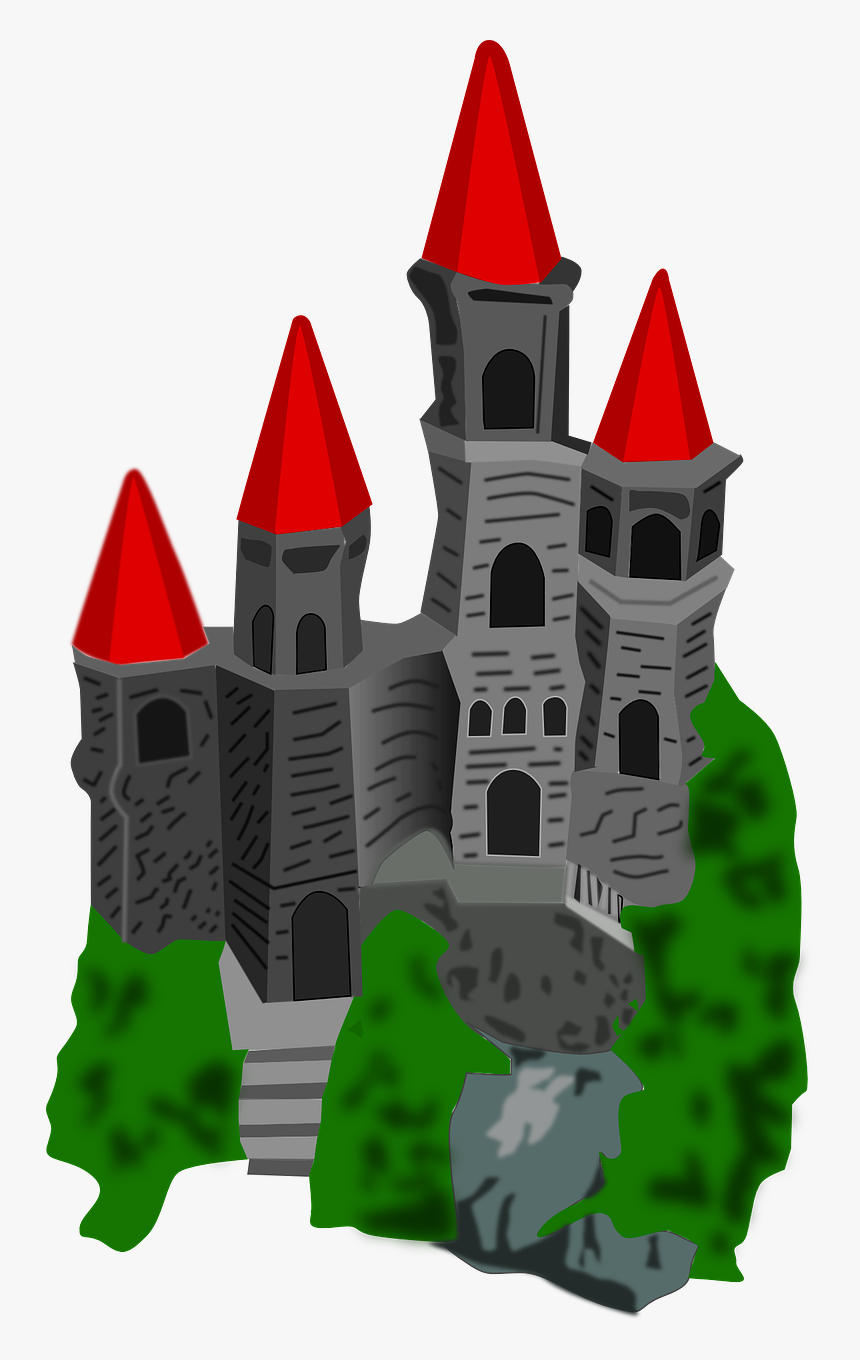Castle Architecture Buildings Free Picture - Cartoon Castle No Background, HD Png Download