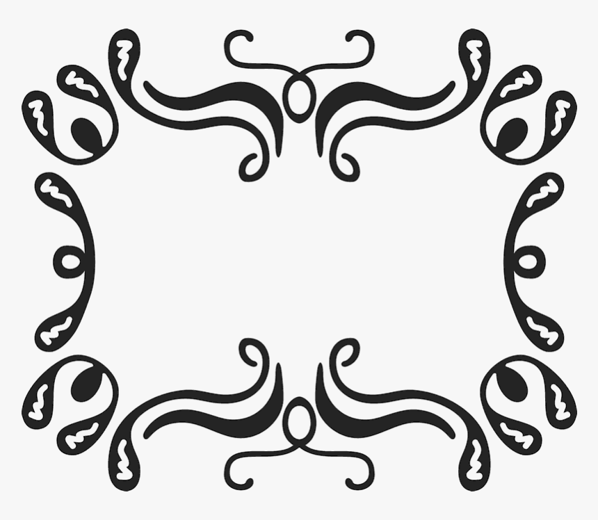 Decorated Rectangle Border Rubber Stamp - Portable Network Graphics, HD Png Download