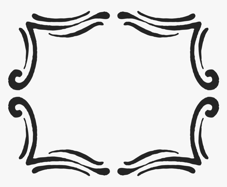 Drawn Accent Border Rubber Stamp - General Store Sticker, HD Png Download