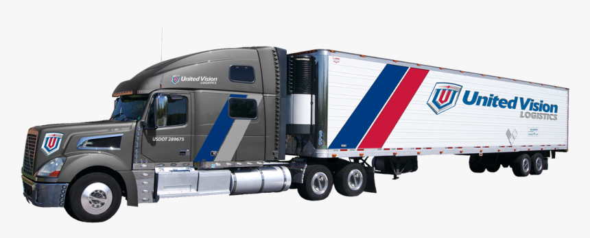 Uvl Truck Mock Up Lateral View Dark Gray - United Vision Logistics, HD Png Download