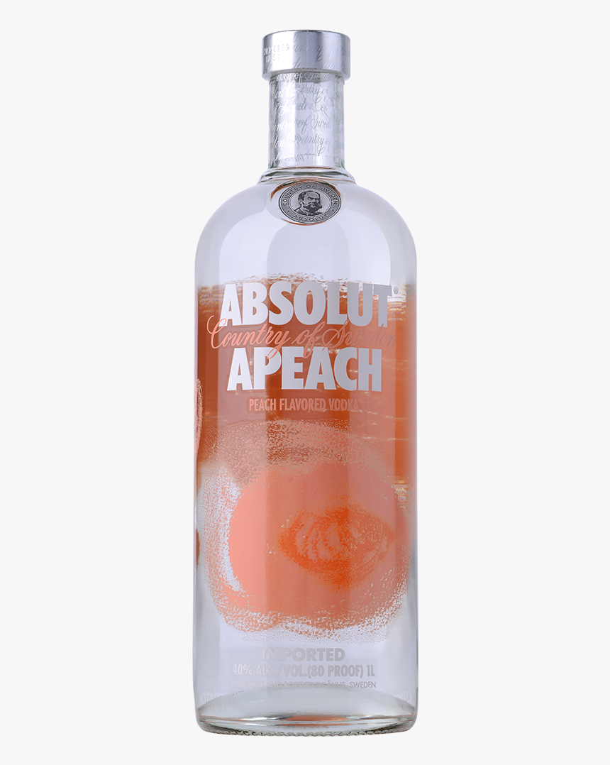 Absolut Apeach Vodka 1l - Absolut Vodka, HD Png Download