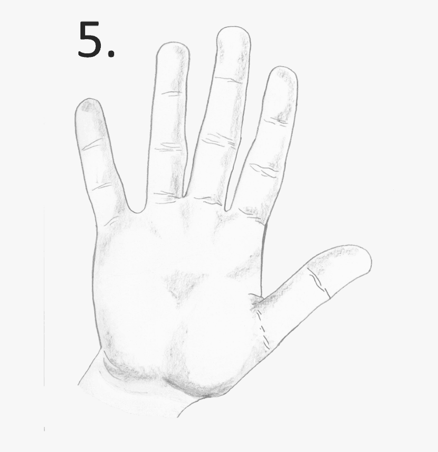 Air Hand Shape, - Mime Black Background, HD Png Download