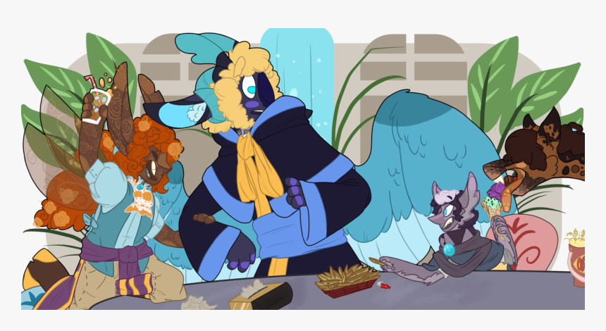 “good Ol Lunch At The Abandoned Mall
” - Cartoon, HD Png Download