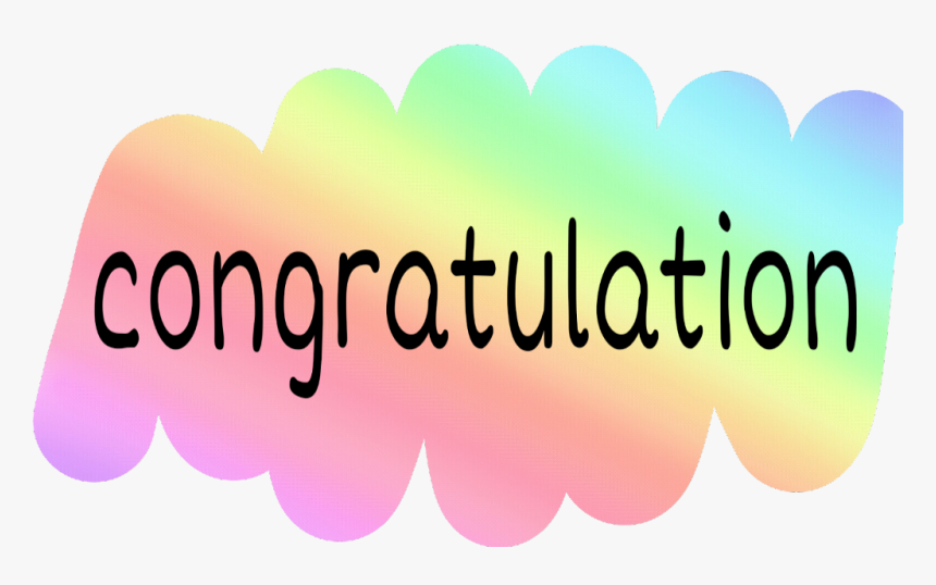 #freetoedit #congratulations #congrats #rainbow #colorful - Illustration, HD Png Download