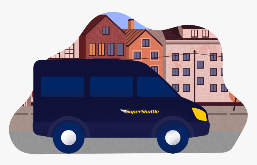 Supershuttle Paris - Van, HD Png Download