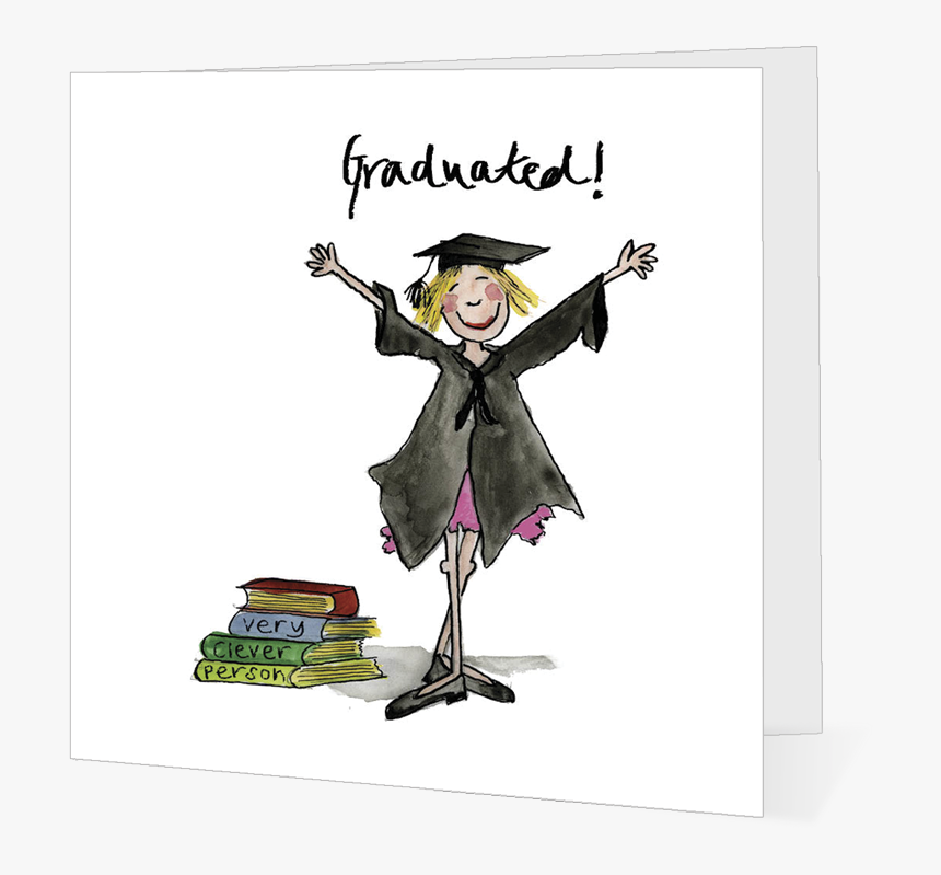 Graduation Girl Singing For Joy - Cartoon, HD Png Download