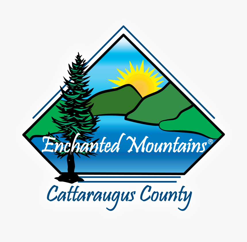 Enchanted Mountains Logo With Glow - Cattaraugus County, New York, HD Png Download