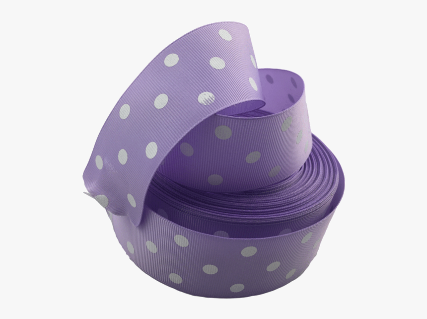 Ribbons [tag] Lilac Polka Dot Grosgrain Ribbon - Polka Dot, HD Png Download