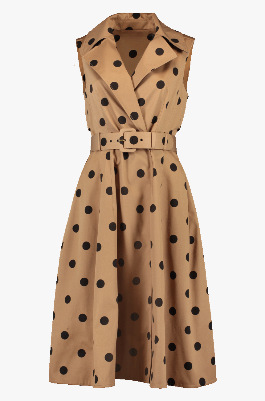 Polka Dot Trench Dress, HD Png Download