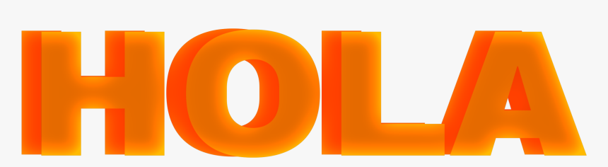 #orange #ombre #hola #words #orange Words #ombre Words - Tan, HD Png Download