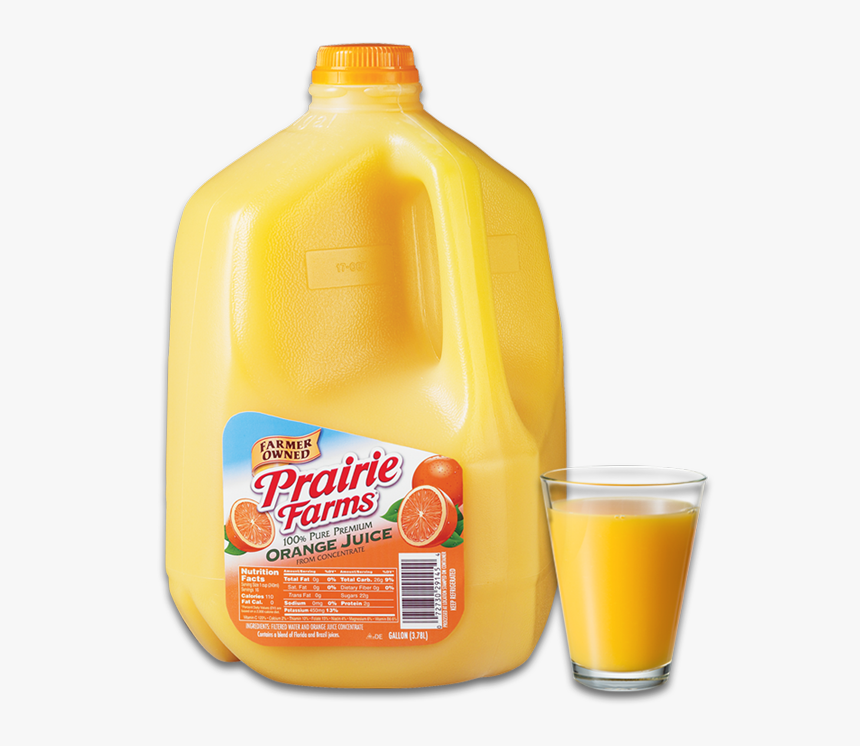 Orange Juice - Prairie Farms Orange Juice, HD Png Download