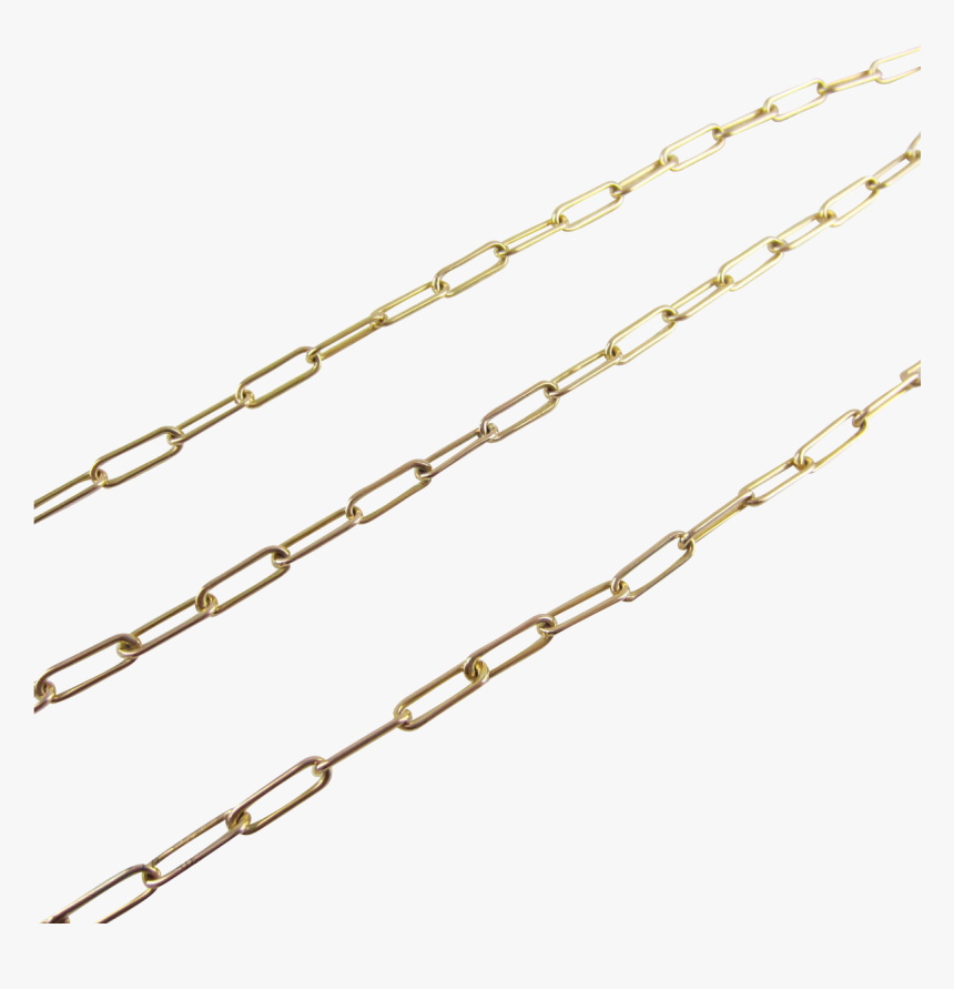 Paper Clip Chain Necklace - Paper Clip Link Chain, HD Png Download