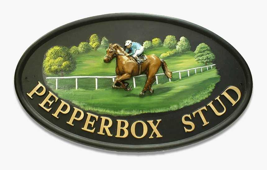 Race Horse House Sign - Sorrel, HD Png Download
