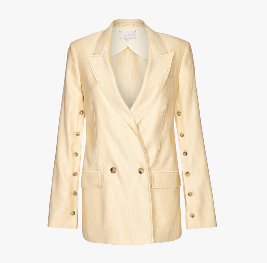 The Nora Double Breasted Linen Viscose Blazer 
 Class - Pocket, HD Png Download