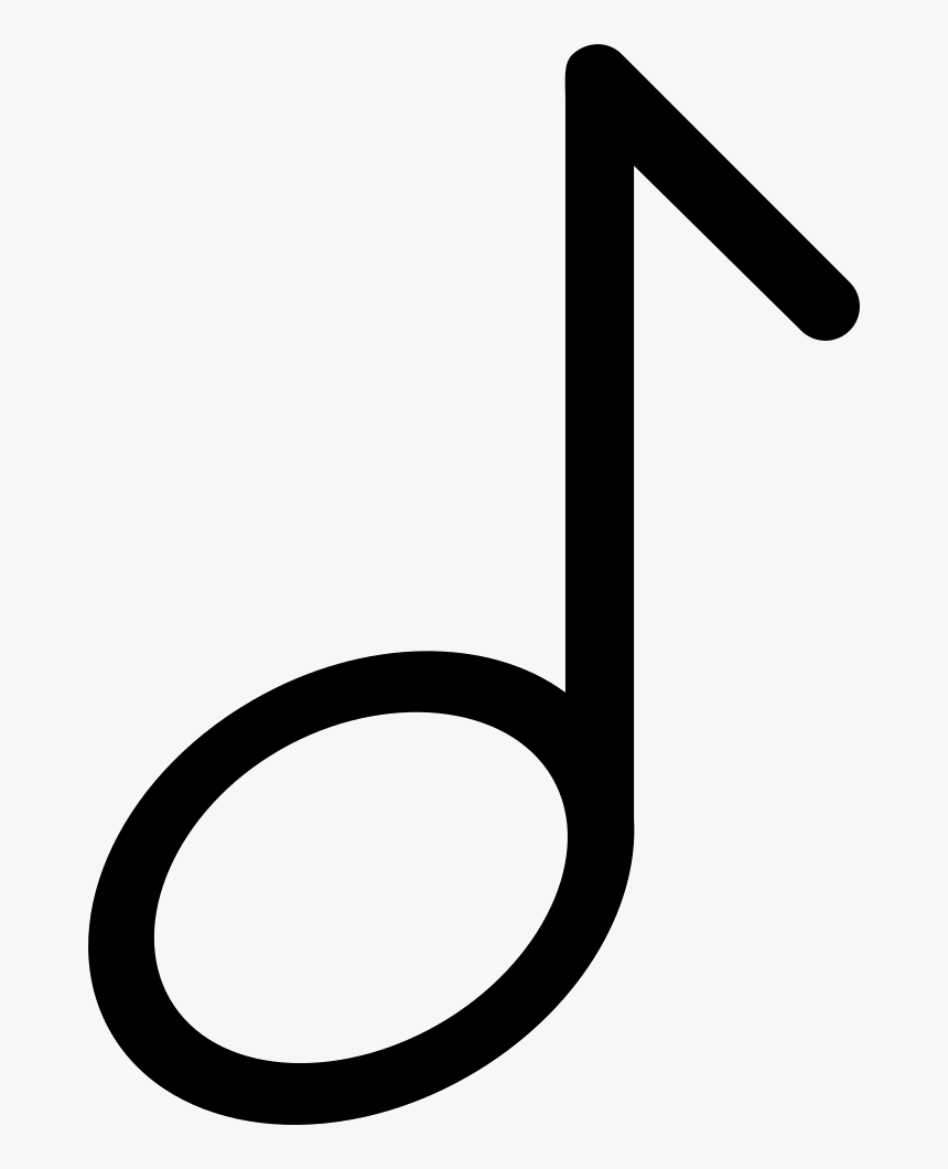 Musical Note Outlined Symbol Comments Clipart , Png, Transparent Png
