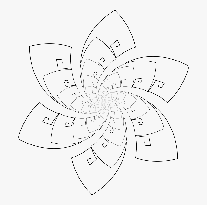 Golden Ratio Star Design - Line Art, HD Png Download