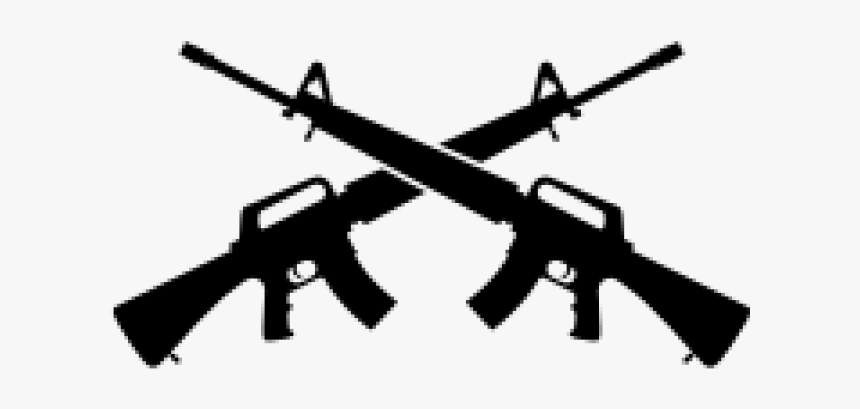 Crossed M16 Png - Tropic Thunder Minimalist Poster, Transparent Png