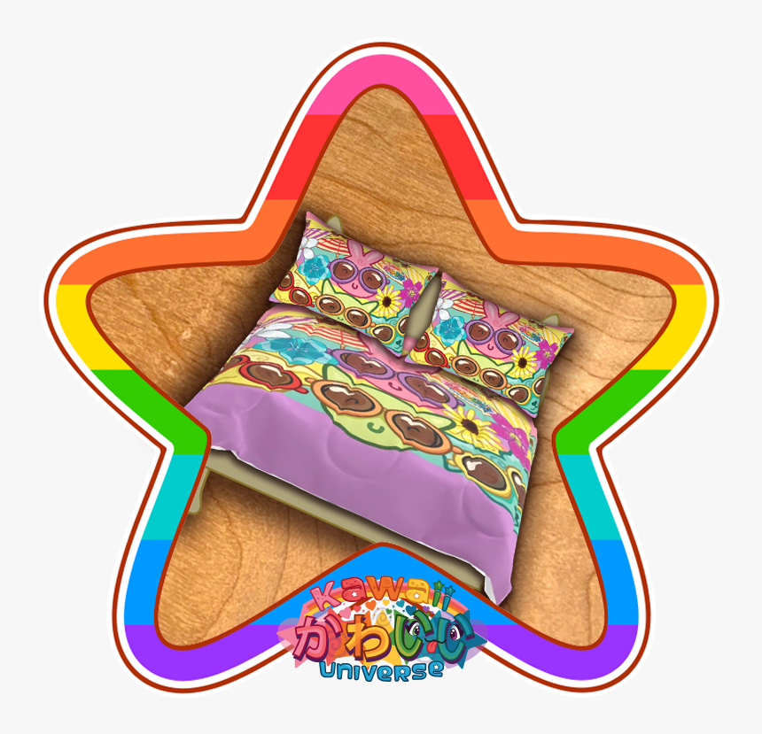 Kawaii Universe Cute Cool Cat N Friends Designer Bed, HD Png Download