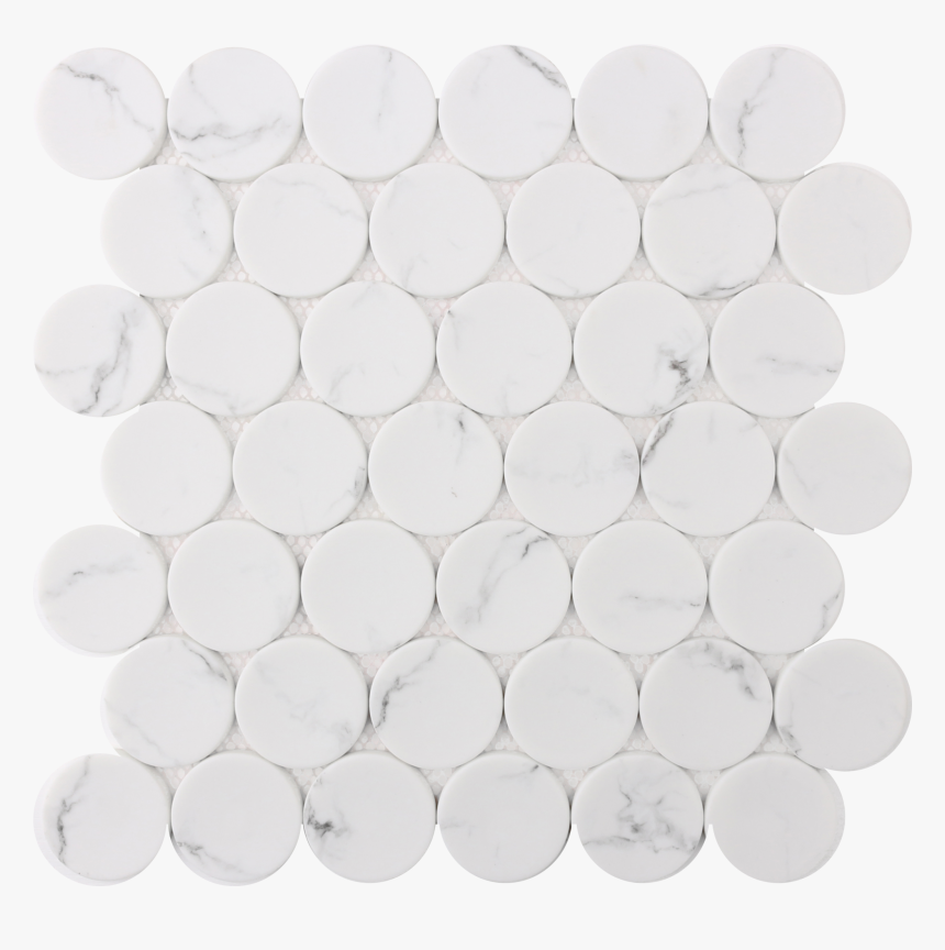 White Statuary Dots
12×12 Mosaic, HD Png Download