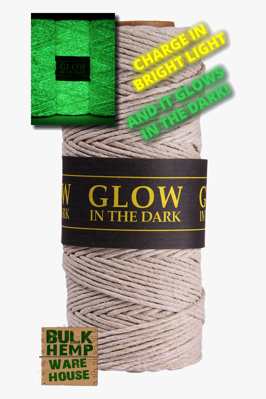 Glow In The Dark 1 Mm Hemp Twine - Glow In The Dark Macrame, HD Png Download