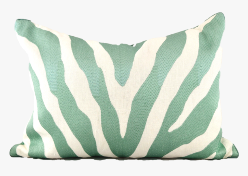Zebra Print Lumbar In Aqua - Cushion, HD Png Download