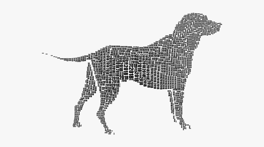 Year Of The Dog 4 Black - 018 Year Of The Dog, HD Png Download