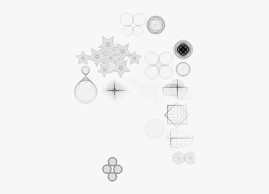 Abstract Frame - Technical Drawing, HD Png Download