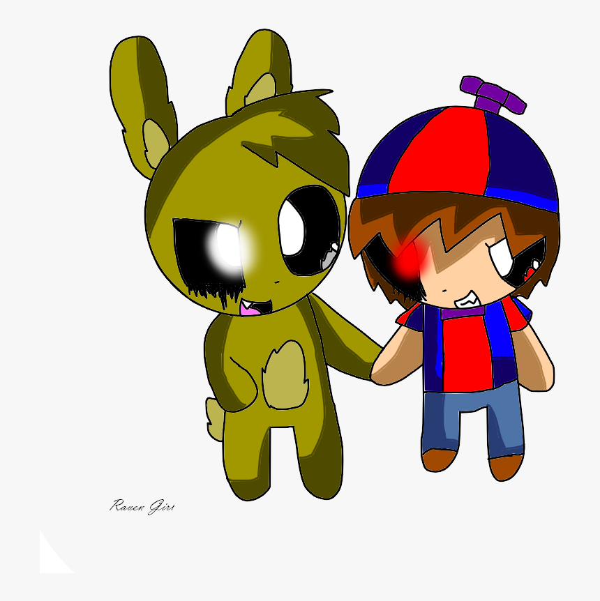 Plushtrap Drawing Cartoon Huge Freebie Download For - Nightmare Balloon Boy X Plushtrap, HD Png Download