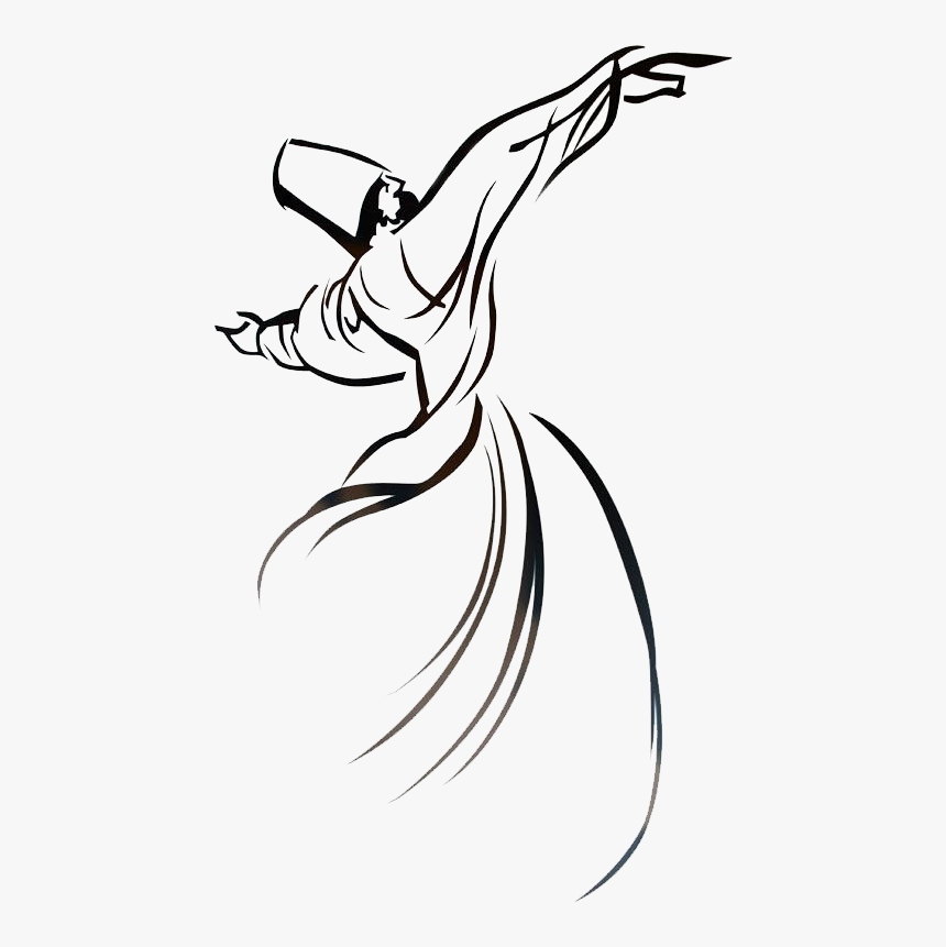 Whirling Dervish Sketch, HD Png Download