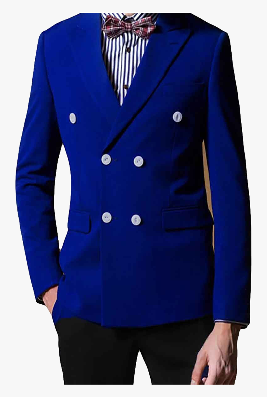Transparent Boys Png - Royal Blue Coat For Men, Png Download