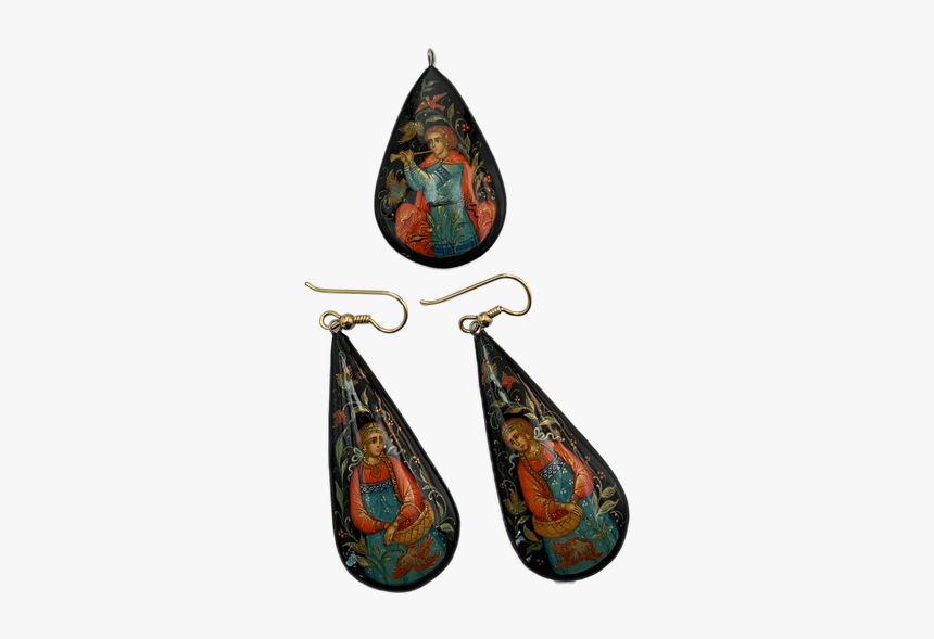 Thiết Lập Palekh Mùa Hè - Earrings, HD Png Download
