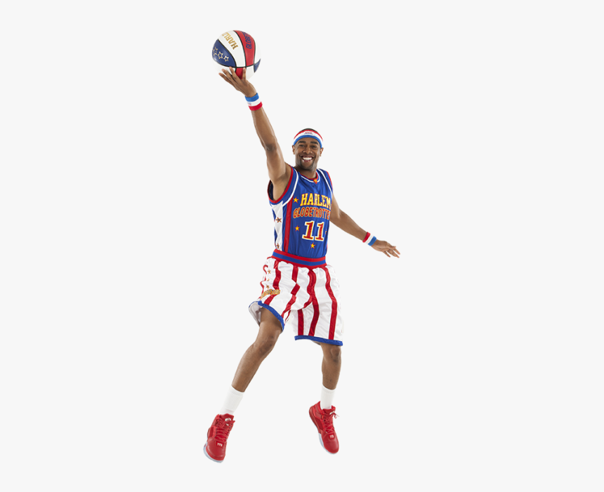 Fat Guy Basketball Clipart Banner Free Harlem Globetrotters - Basketball, HD Png Download
