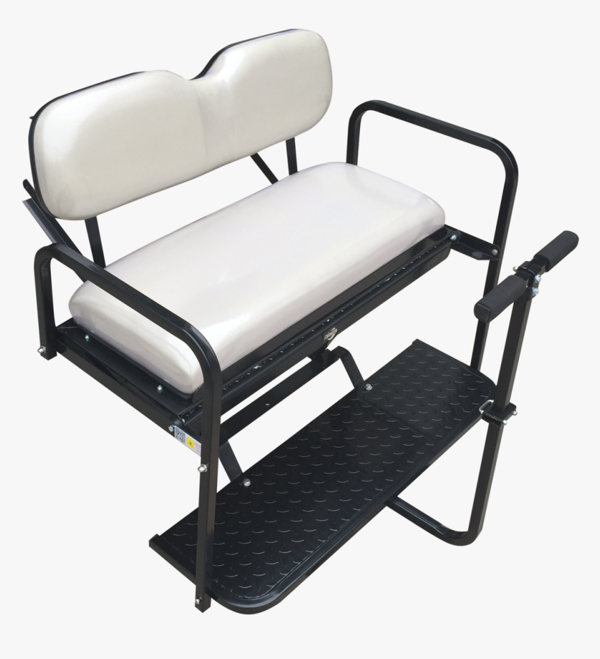 Ezgo Rxv Golf Cart Rear Flip Seat Kit W/ Diamond Plate - Steeleng Golf Cart Rear Seat Rxv, HD Png Download