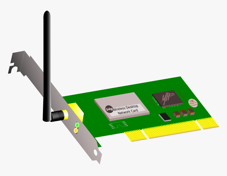 This Free Icons Png Design Of Wifi Pci Card , Png Download - Network Interface Card Clipart, Transparent Png