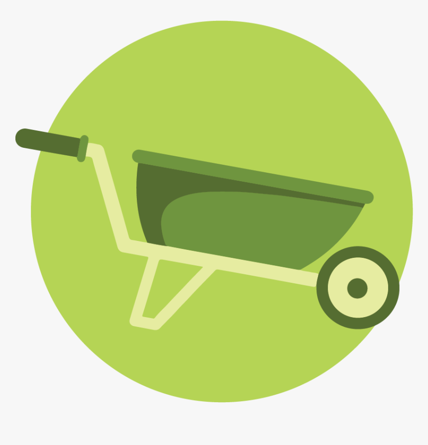 Wheel Barrow Icon - Wheelbarrow, HD Png Download