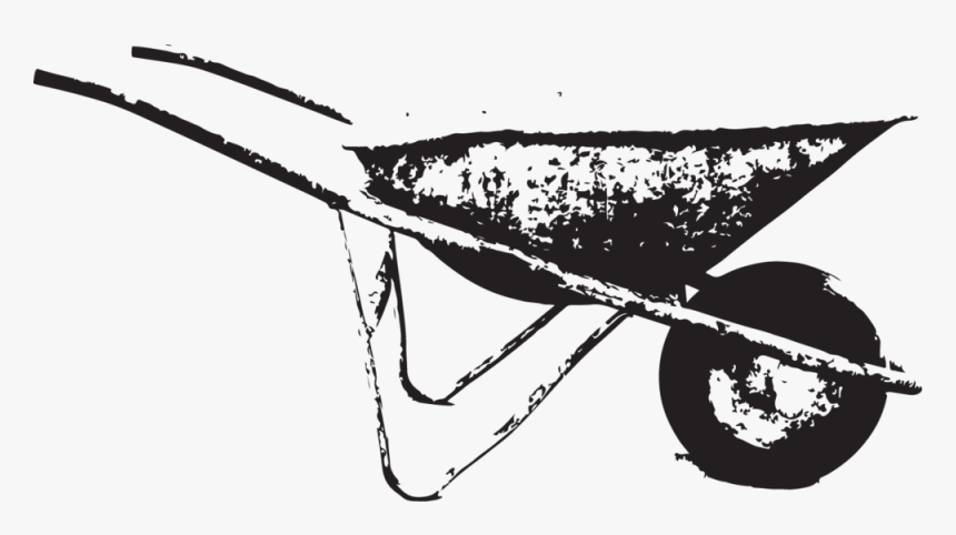 White Wheelbarrow, HD Png Download