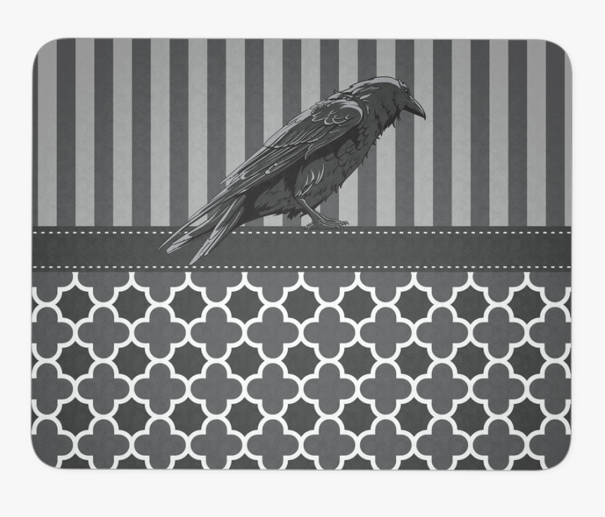 Raven Gray Stripes Trendy Mouse Pad - Pudełka Tekstylne Z Pokrywką Szare, HD Png Download