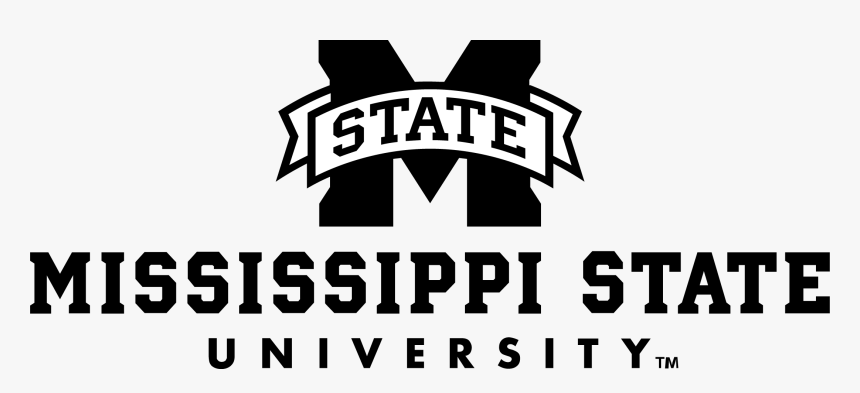 Mississippi State Logo Black And White, HD Png Download