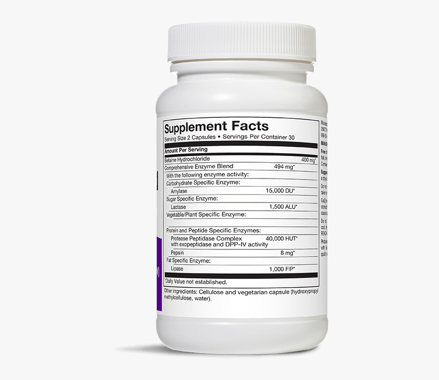 Organic 3 Gutzyme Hcl - Medicine, HD Png Download