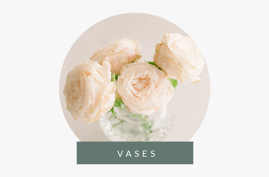 Vases With Label05png-01 - Hybrid Tea Rose, Transparent Png