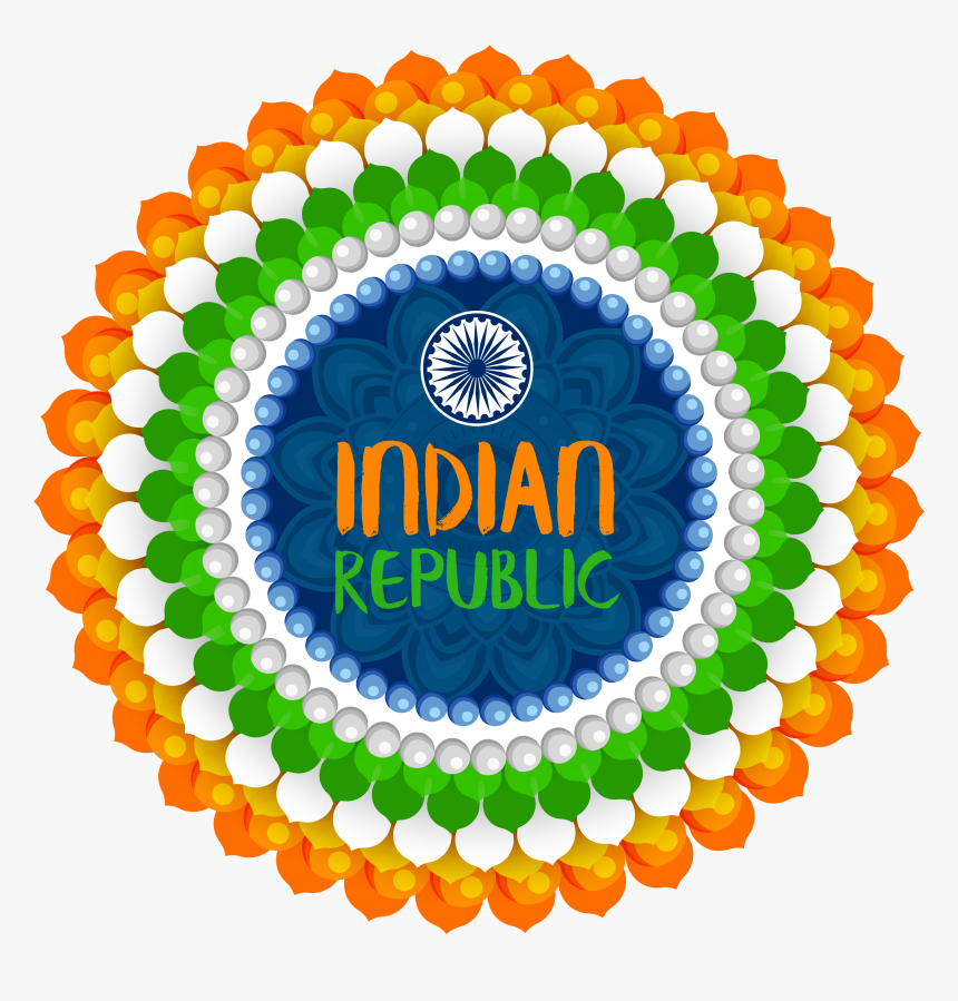 Rangoli Republic Day Dow, HD Png Download